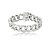 Pulseira cravejada de zircônia cristal banho em ródio branco - Imagem 1