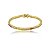 Pulseira riviera cravejada de zircônia colorida banho em ouro 18k - Imagem 2