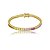 Pulseira riviera cravejada de zircônia colorida banho em ouro 18k - Imagem 2
