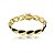 Pulseira dourada lisa esmaltada banho em ouro 18k - Imagem 2