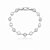 Pulseira cravejada de zircônia cristal banho em ródio branco - Imagem 1