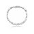 Pulseira cravejada de zircônia cristal banho em ródio branco - Imagem 1