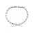 Pulseira cravejada de zircônia cristal banho em ródio branco - Imagem 1