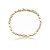 Pulseira cravejada de zircônia cristal banho em Ouro 18k - Imagem 1