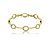 Pulseira cravejada de zircônia cristal banho em Ouro 18k - Imagem 1