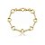 Pulseira de coração cravejada de zircônia cristal banho em Ouro 18k - Imagem 1