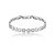 Pulseira cravejada de zircônia cristal banho em ródio branco - Imagem 1