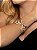 Conjunto luxo borboleta de brinco e colar cravejado de zircônia banho em ouro 18k - Imagem 3
