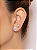 Brinco de base cravejado de zircônia cristal banho em ouro 18k - Imagem 2