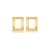 Brinco dourado liso banho em ouro 18k - Imagem 1