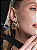 Brinco de argola liso banho em ouro 18k - Imagem 1