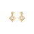 Brinco com zircônia cristal banho em ouro 18k - Imagem 1