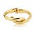 Bracelete dourado liso banho em ouro 18k - Imagem 1
