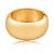 Bracelete dourado liso banho em ouro 18k - Imagem 2