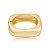 Bracelete dourado liso banho em ouro 18k - Imagem 1