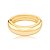 Bracelete dourado liso banho em ouro 18k - Imagem 1