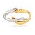 Bracelete liso acetinado banho duplo - Imagem 1