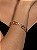 Pulseira de corrente cravejada de zircônia cristal banho em ouro 18k - Imagem 2