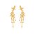 Brinco ear cuff dourado liso banho em ouro 18k - Imagem 1