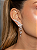 Brinco ear cuff cravejado de zircônia cristal banho de ouro 18k - Imagem 2