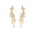 Brinco ear cuff cravejado de zircônia cristal banho de ouro 18k - Imagem 1