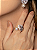 Conjunto de brinco e anel cravejado de zircônia citrino com pérola shell banho em ouro 18k - Imagem 4