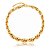 Colar de corrente dourado liso banho em ouro 18k - Imagem 1