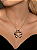 Conjunto flor de brinco e colar com pérola shell banho em ouro 18k - Imagem 4