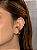 Piercing fake torcido liso banho em ouro 18k - Imagem 2