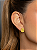 Brinco gota com pedra fusion yellow fancy banho em ouro 18k - Imagem 2