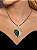 Conjunto luxo coração de brinco e anel cravejado de zircônia cristal e pedra fusion esmeralda banho em ouro 18k - Imagem 4