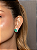Conjunto luxo coração de brinco e anel cravejado de zircônia cristal e pedra fusion turmalina banho em ouro 18k - Imagem 3