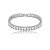 Pulseira riviera cravejada de zircônia cristal banho em ródio branco - Imagem 1