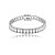 Pulseira riviera cravejada de zircônia cristal banho em ródio branco - Imagem 1