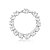 Pulseira riviera cravejada de zircônia cristal banho em ródio branco - Imagem 1