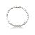 Pulseira cravejada de zircônia cristal banho em ródio branco - Imagem 1