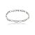 Pulseira cravejada de zircônia cristal banho em ródio branco - Imagem 1