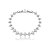 Pulseira cravejada de zircônia cristal banho em ródio branco - Imagem 1
