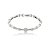 Pulseira cravejada de zircônia cristal banho em ródio branco - Imagem 1