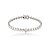 Pulseira de coração cravejada de zircônia cristal banho em ródio branco - Imagem 1