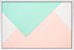 Quadro Triângulos Verde e Rosa - Imagem 4