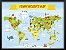 Quadro Funny World's Map - Imagem 1