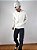 Jaqueta Bomber Casual Courino Off White - Imagem 8