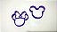 Cortadores de Biscoito Mickey e Minnie - Imagem 1