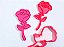 Cortador de bolacha rosa - Imagem 1