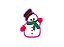 Cortador de Biscoito Boneco de Neve Chapeu LF - Imagem 1