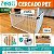 Cercado Pet Dobrável Alumínio 60cm 1x1m para Cães e Coelhos - Imagem 1