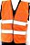 COLETE SINALIZADOR CAÇA - REFLEX FLUO - LARANJA/AMARELO KOCH - Imagem 7