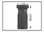 FRONT GRIP TAURUS CTT40 -T4 - CT9 - IA2  - PRETO - Imagem 3