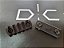 Trilho Picatinny M-Lock 5 slots anodizado preto - metal - Imagem 2